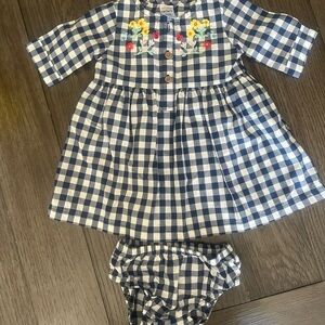 Carter's Blue and White Sundress with Peter Pan Collar